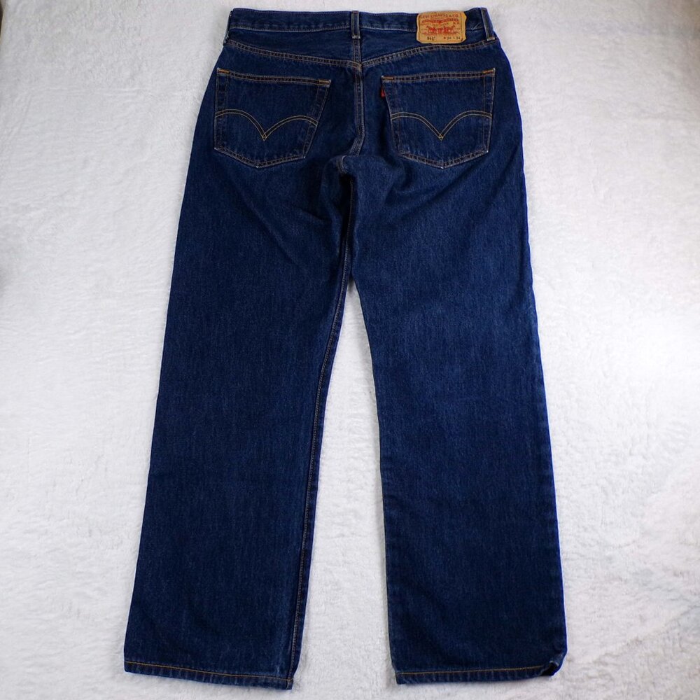 VTG Levi's 501XX Mens 34X34 Denim Jeans Straight Leg Button Fly @R Tag CW1205 - Picture 6 of 10